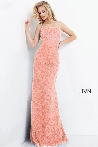 Jovani 04579 Long Spaghetti Strap Prom Dress