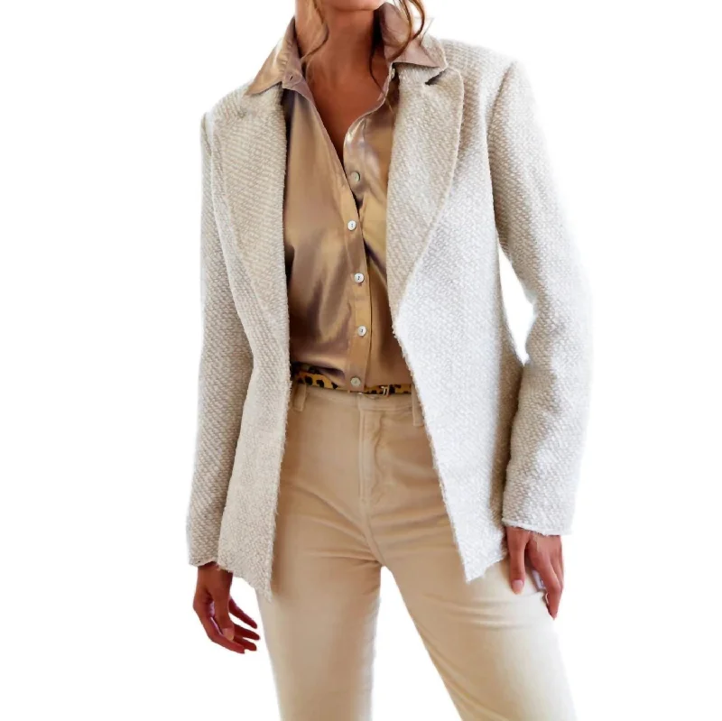 Tweed Baxter Jacket In White