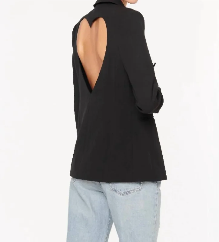 Women's Yoon Heart Cut Out Blazer In Black