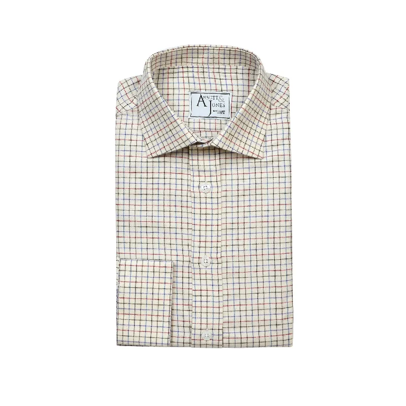 Bespoke - Beige Checked Shirt